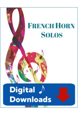 French Horn - Solo Instrument & Keyboard - Choose a Title! Digital Download
